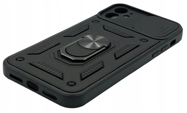 IPHONE 11 Defender Slide-skal, SKYDDSRING, FÖRSTÄRKT BAKSIDA + GLAS