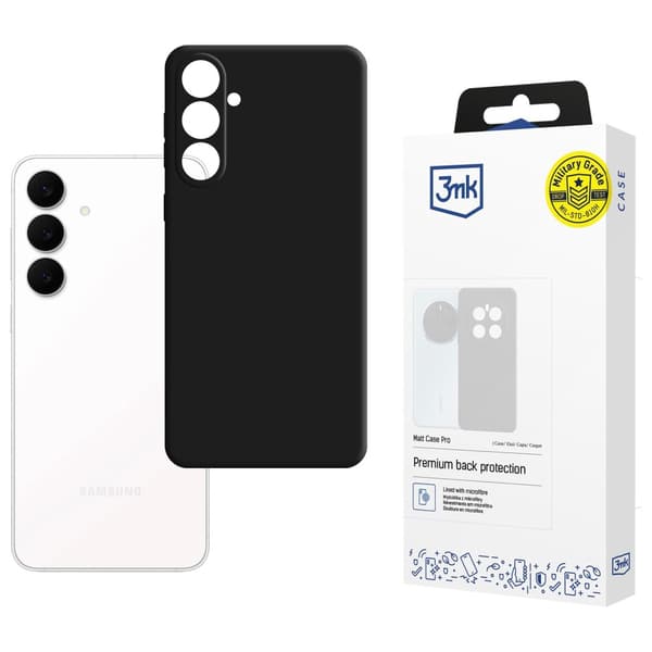 3MK Matt Case Pro för Galaxy S25 FE svart