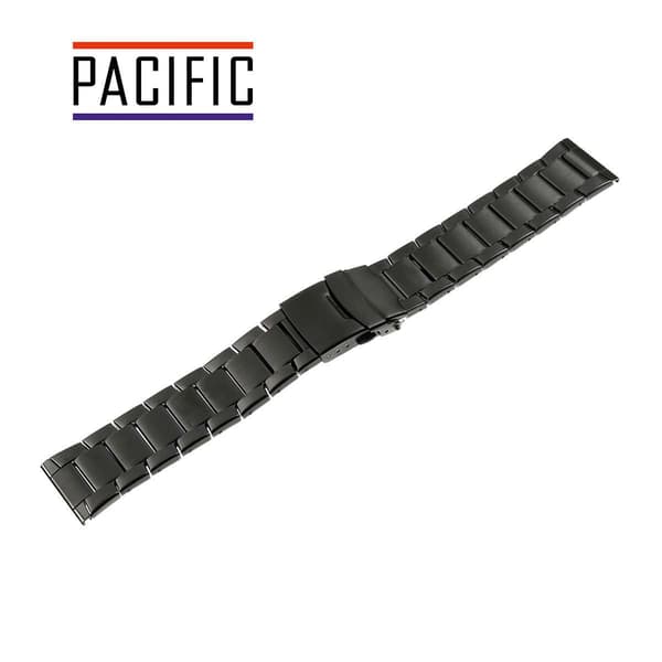 PACIFIC ARMBÅND 20 MM PVD SORT SEMI MODEL 71