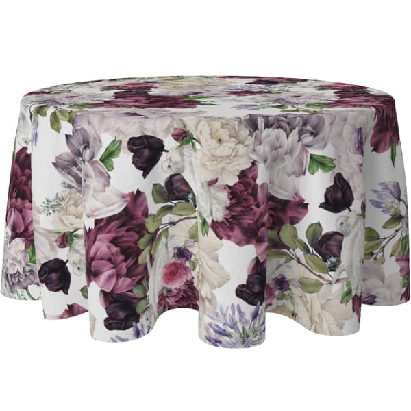 Rund dug med print 080