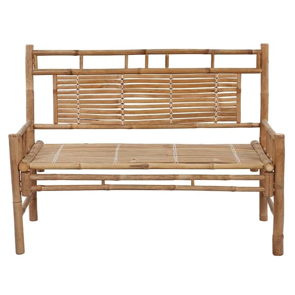 vidaXL Puutarhapenkki tyynyllä 120 cm bambu