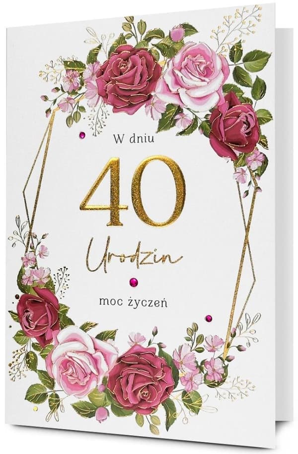 Syntymäpäiväkortti 40
