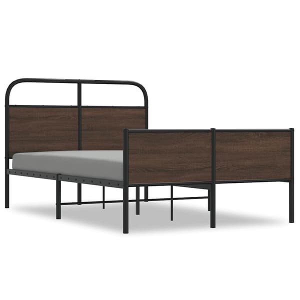 vidaXL Seng uden madras, 120x190 cm, brun eg