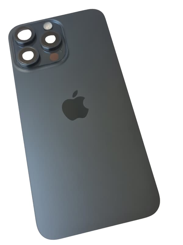 ORG Plecki Grade A original bakskal till Apple iPhone 15 Pro Max, blå
