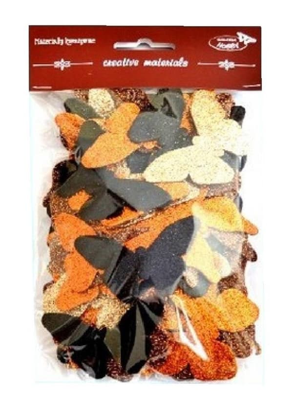 Glitter sommerfugle 52 stk.