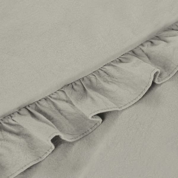 Beige FRILL sengesæt 140x200 cm bomuld