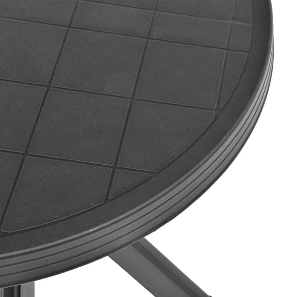 vidaXL Bistrobord Antracit Ø70 cm Plast