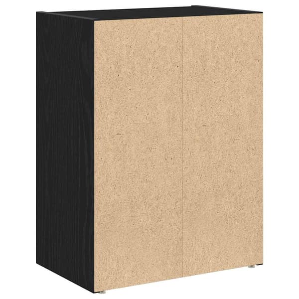 vidaXL bogreol sort egetræ 40x24x52 cm