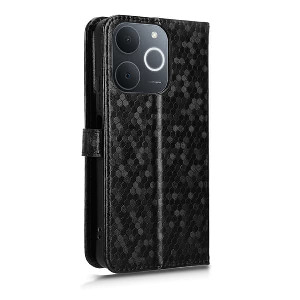 Realme Note 70T 4G Flip-etui, Pung med Rhombus, Sort