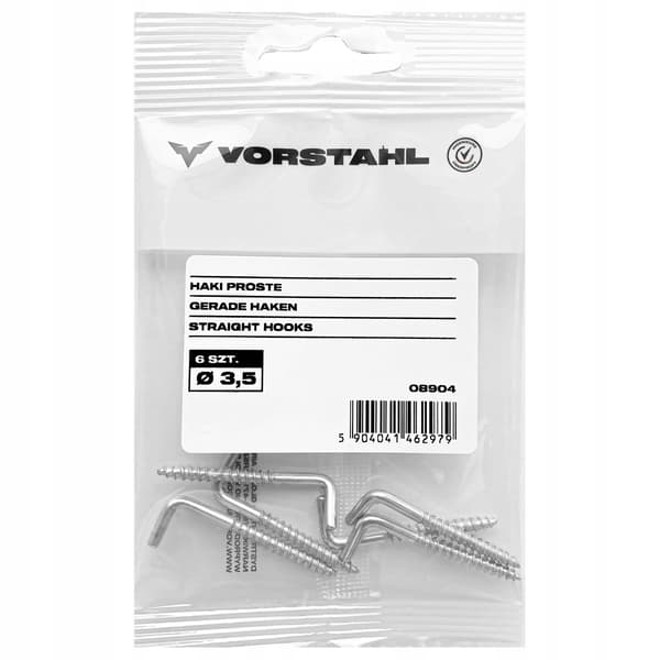 Rak krok (3-pack) FI 6mm Vorstahl
