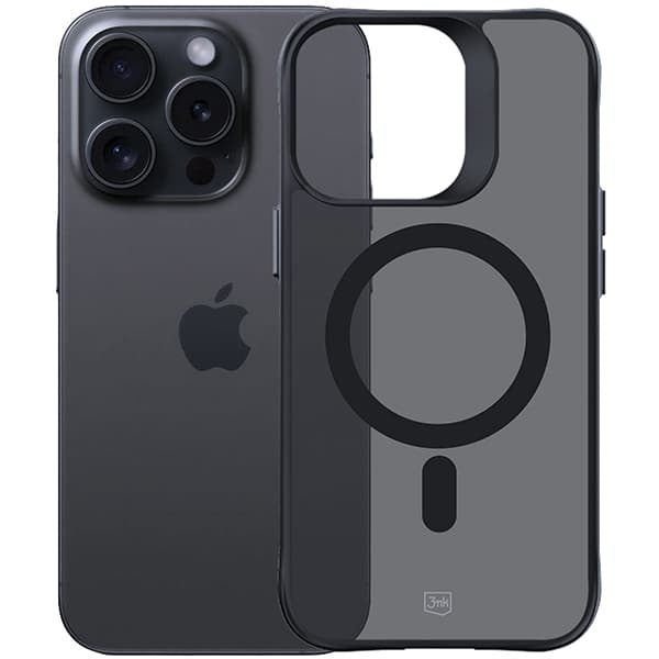 3MK Smoke MagCase-skal för iPhone 15 Pro