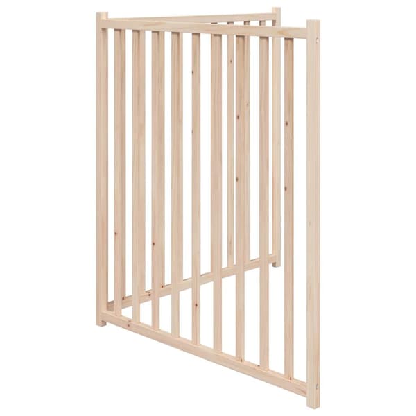 vidaXL foldbart sikkerhedsgitter til hunde, 2 paneler, 160 cm
