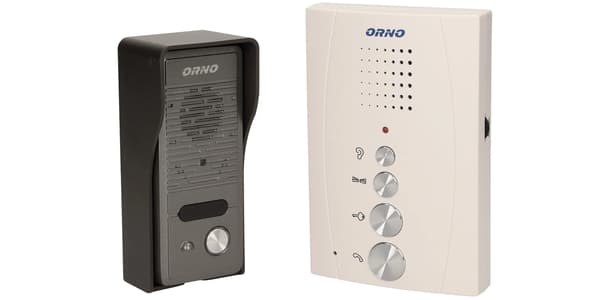 Enfamiljshus Handsfree Trådbunden Intercom Grindkontroll Vit