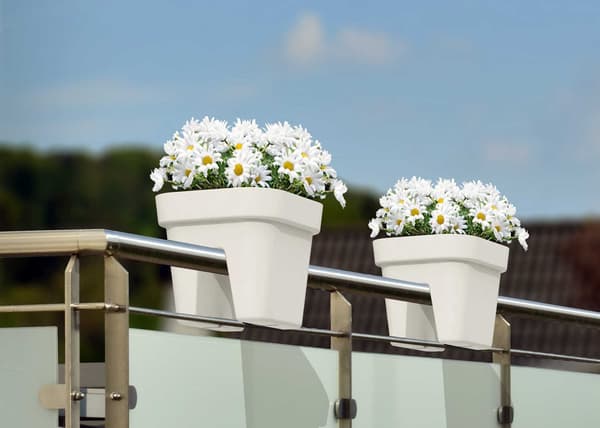 Lys balustrade urtepotte antracit 29 cm