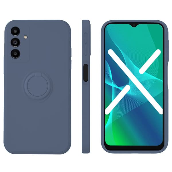 Smooth Ring cover til Samsung Galaxy A04S / A13 5G, Blå