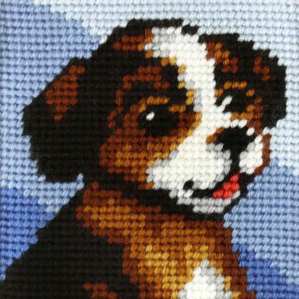 Broderi. Mit første broderi - Hund