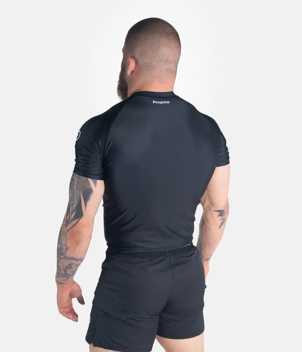 Progress Herre Kortærmet Rashguard Academy Sort M