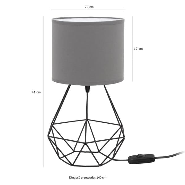 Tornado ASB lampe grå