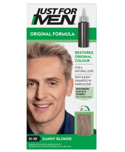 Just For Men Sandy Blond H10 hårfarveshampoo til blondt hår 60g