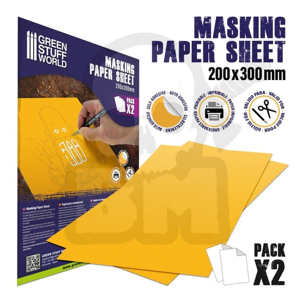 GSTU509977 Maskeringspapper x2