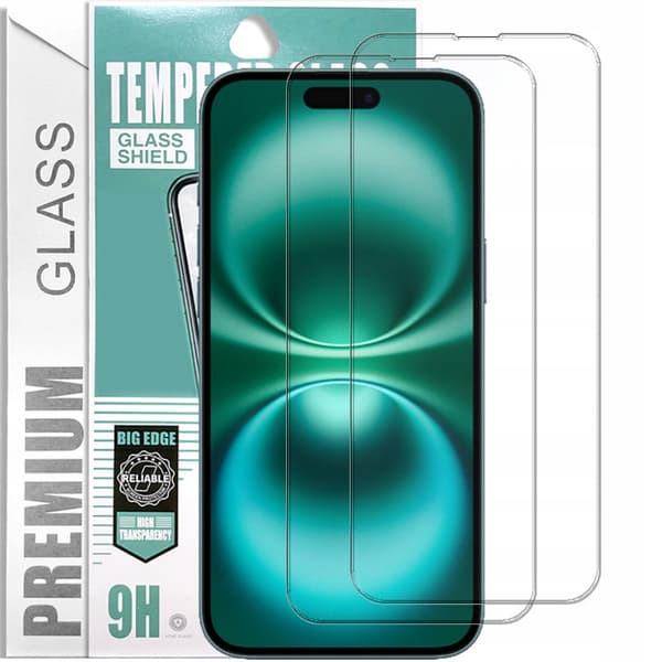 2xGSMstyle hærdet glas til Apple iPhone 16 PLUS 2 stk.