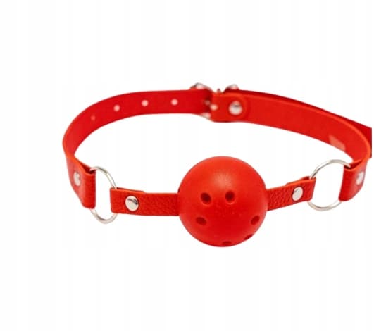 Ball Gag til fastholdelse BDSM Bondage Gag Rød