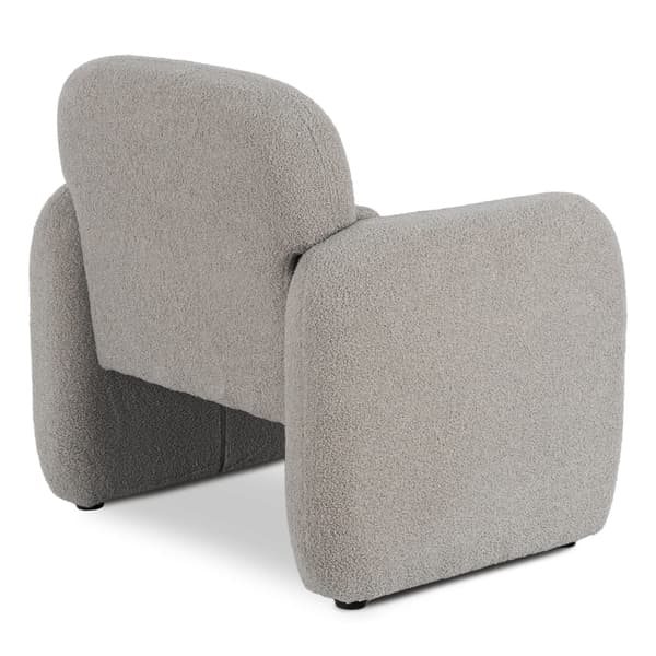 TOGO Grå Boucle Moderne Lounge Lænestol