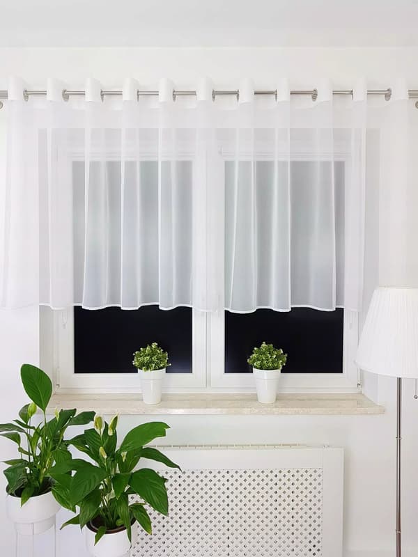 Valmis voile-verho silmukoilla 400x110cm