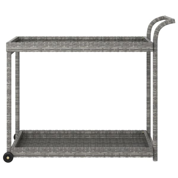 vidaXL Baarikärry, Harmaa, 100x45x83 cm, Polyrottinki