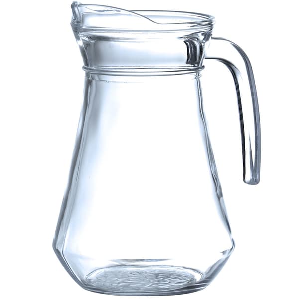 Glaskanna för vatten, juice, drycker 1 l