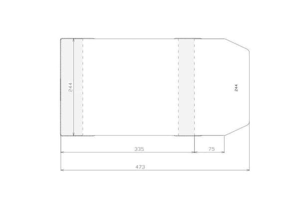 Justerbart lock 244x410mm (50 st)
