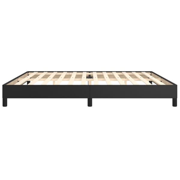 vidaXL sengestel sort 200x200 cm kunstlæder