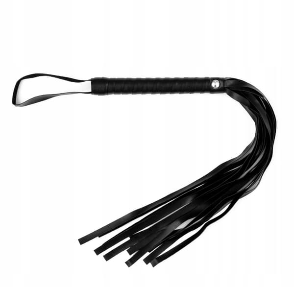 Nahkapiiska musta BDSM-piiska 53cm INTIMEO piiskauseroottinen laite