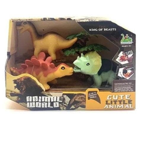 Dinosaurushahmojen setti, 3 hahmoa