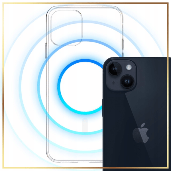 3mk Clear MagCase til MagSafe, til iPhone 15 Pro Max, klar og hvid