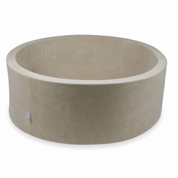 Tør pool 110x40cm fløjlsblød beige uden bolde