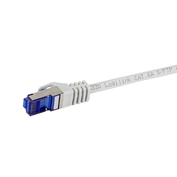 LogiLink Ultraflex Cat.6A S/FTP-patchkabel 0,5 m grå 10 Gb-certifierad