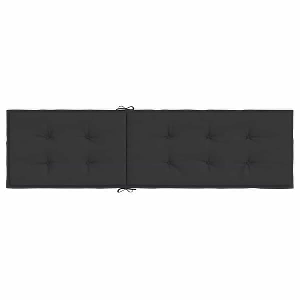 vidaXL liggestolspude, sort, (75+105)x50x3 cm