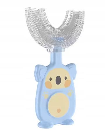Børnesilikonetandbørste til de yngste BLÅ