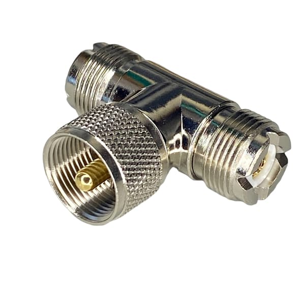 UHF T-adapterstik / UHF-bøsning / UHF-bøsning