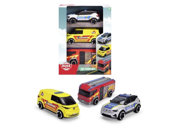 SOS-utryckningsfordon 15,5 cm 3-pack