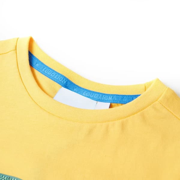 Børne-T-shirt, lys okker, 128