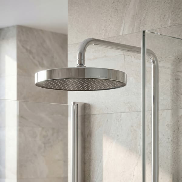 Duschset Silver Krom Blank Utanpåliggande Vision Rain Shower