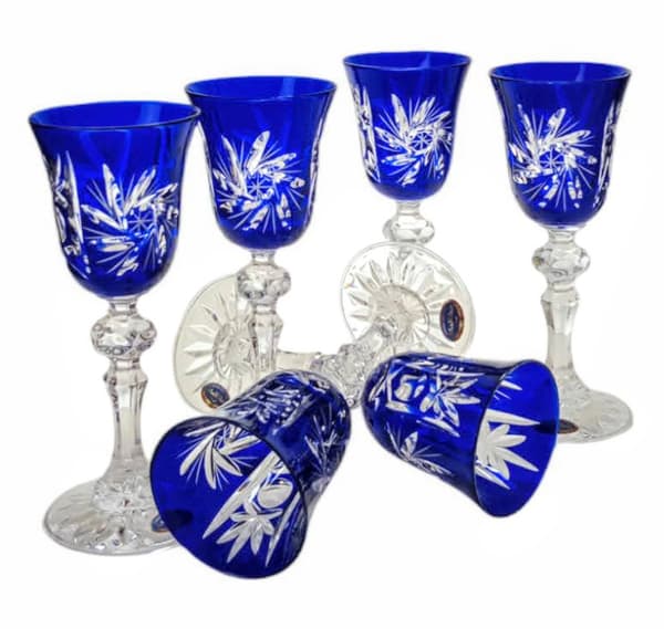 Koboltkrystallikørglas 60 ml Olivenkværn