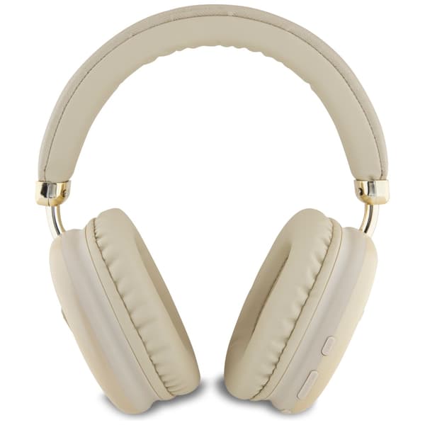 Guess Bluetooth 5.3 Metallic Triangle Logo Guldfärgade Over-Ear Hörlurar