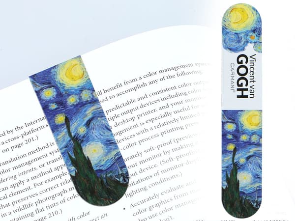 Carmani, set med 4 magnetiska bokmärken - VAN Gogh