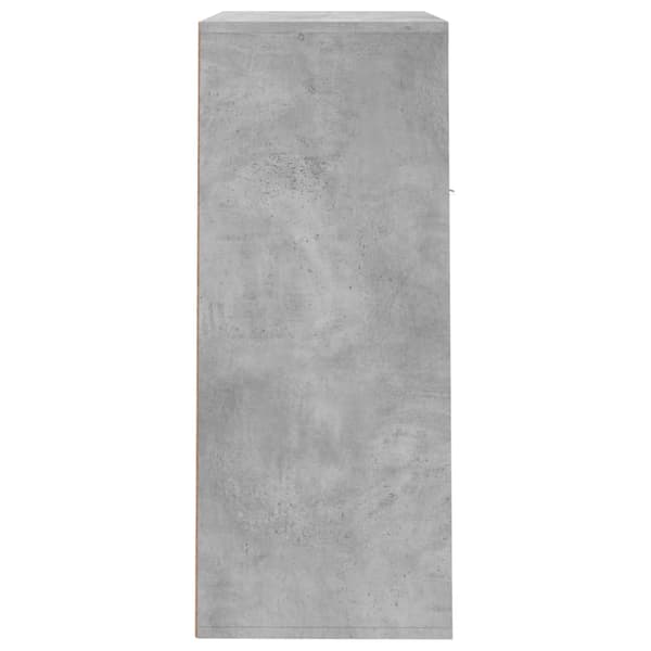 vidaXL skoskab grå 60x35x84 cm spånplade