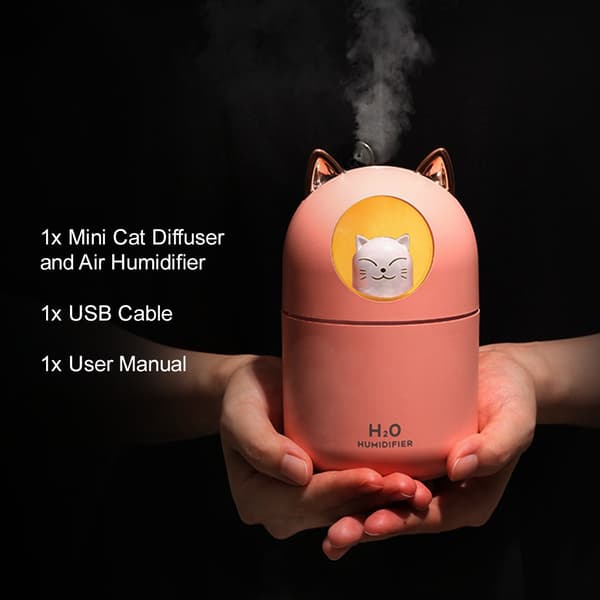 Meng MAO A205 mini luftfuktare rosa