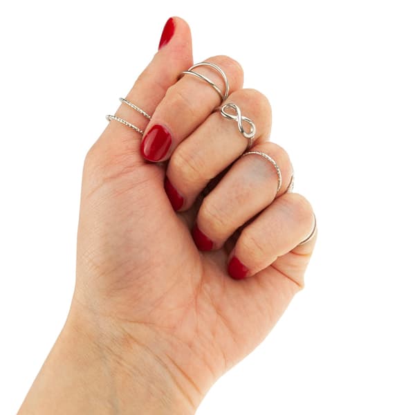 TG66797 RINGAR SILVERRINGSSET VIGSELRINGAR