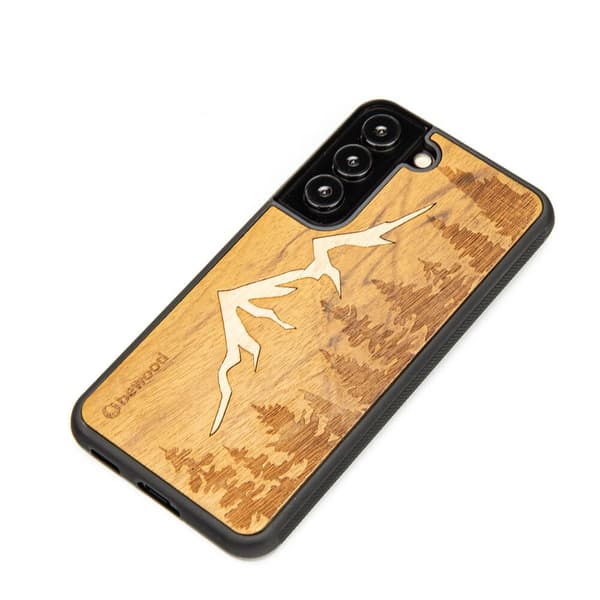 Træcover til Samsung Galaxy S22 MOUNTAINS IMBUIA